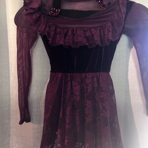 Weissman Purple Lace Dance Costume